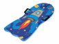 Luge enfant thème espace sur fond blanc